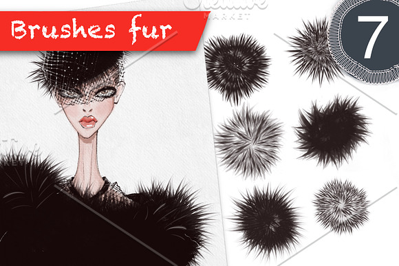 Fashion illustration brushes. in Add-Ons - product preview 2