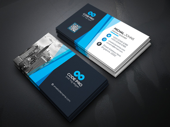 Tera Business Card in Business Card Templates - product preview 1
