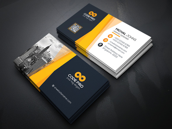 Tera Business Card in Business Card Templates - product preview 3