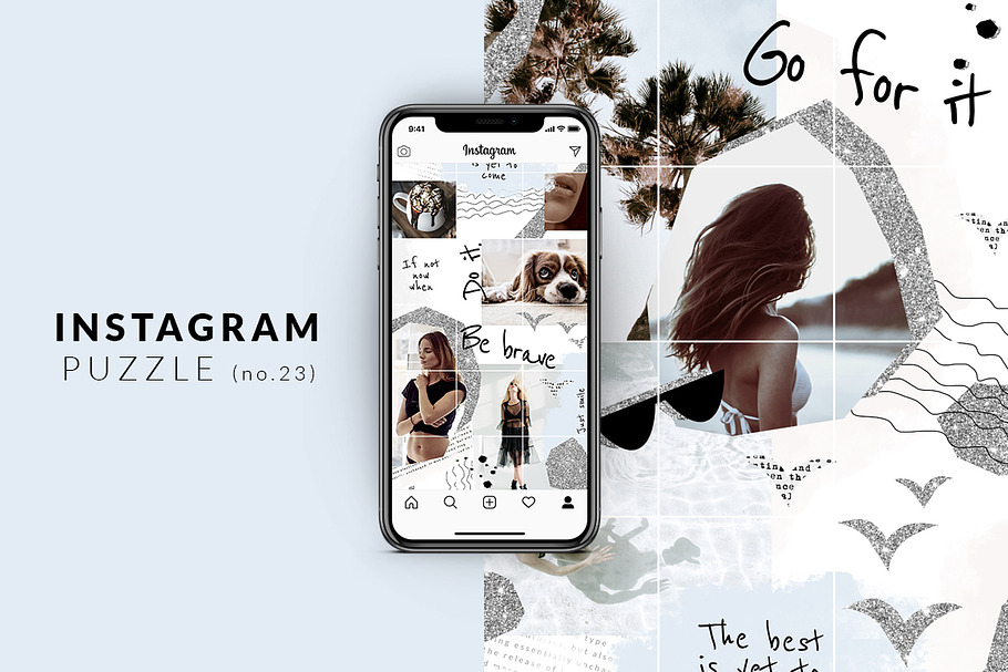 Instagram PUZZLE template - Modern