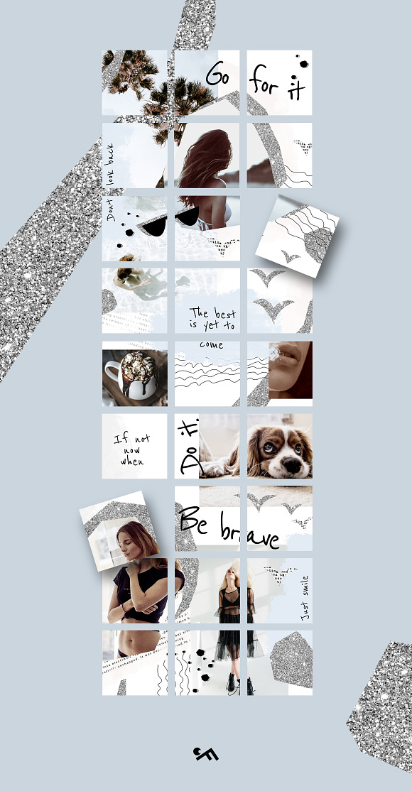 Instagram PUZZLE template - Modern in Instagram Templates - product preview 1