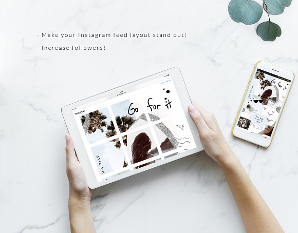 Instagram PUZZLE template - Modern in Instagram Templates - product preview 3