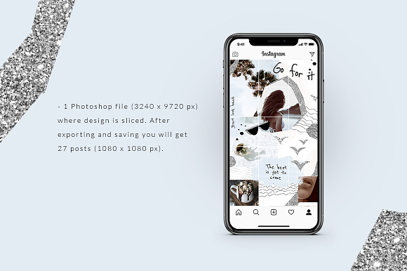 Instagram PUZZLE template - Modern in Instagram Templates - product preview 4