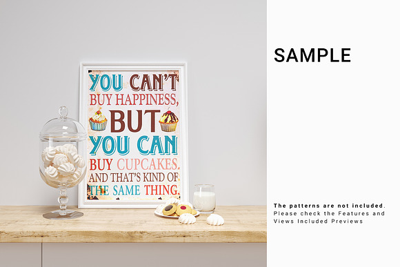 Kitchen A4 Frame Set in Product Mockups - product preview 7