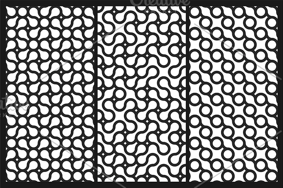 Geometric seamless wavy patterns in Patterns - product preview 8