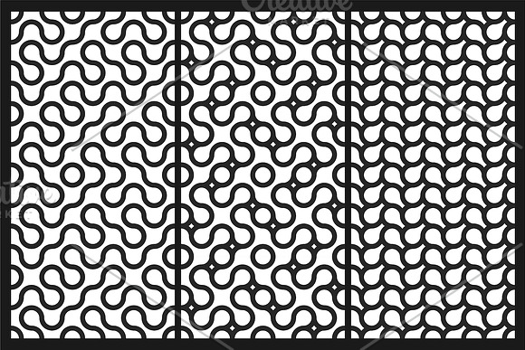 Geometric seamless wavy patterns in Patterns - product preview 9