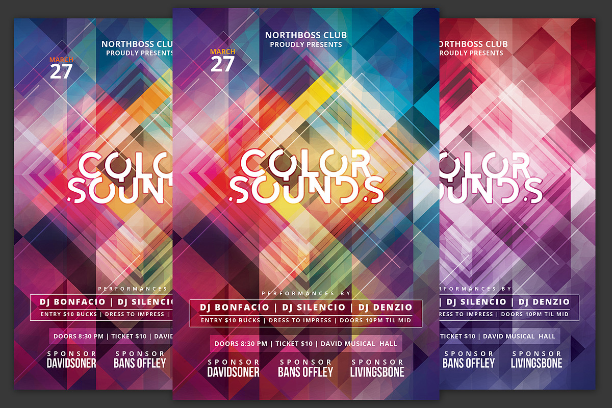 Color Sounds Flyer in Flyer Templates - product preview 8