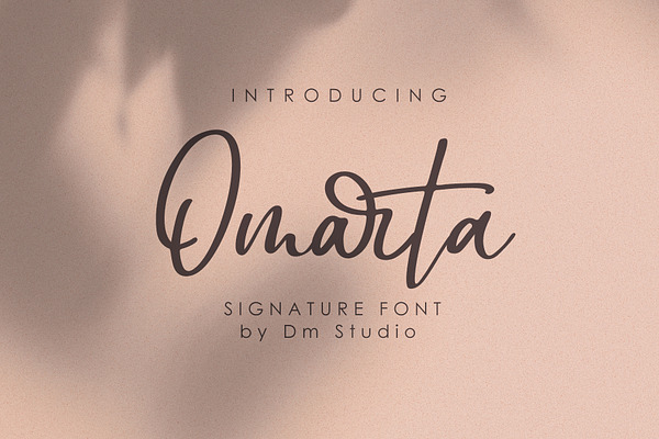 Omarta - Signature Font