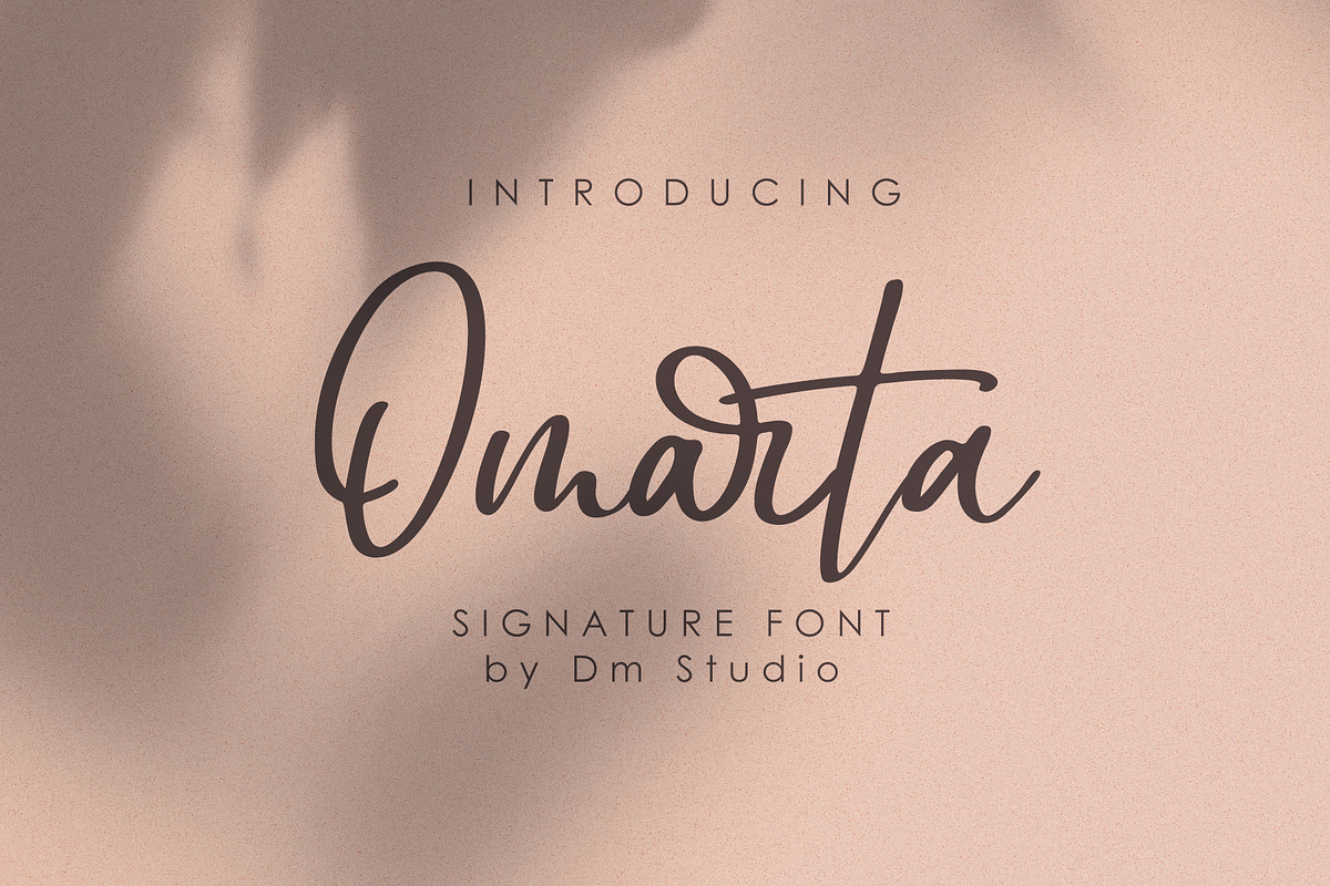 Omarta - Signature Font in Script Fonts - product preview 8
