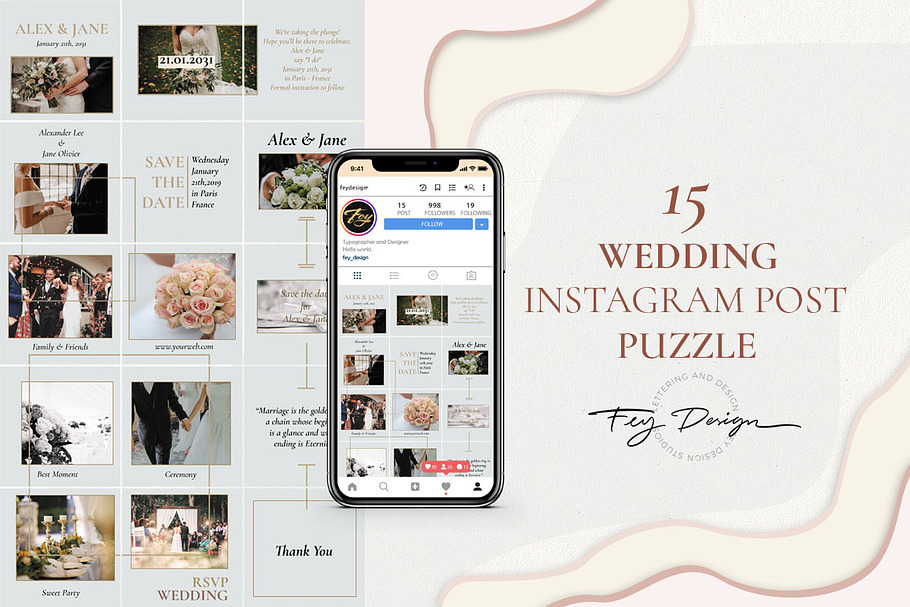 Wedding Instagram Post Puzzle