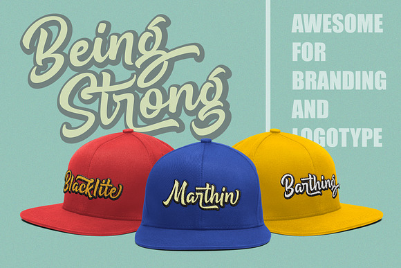 Being Strong // Bold Script Font in Display Fonts - product preview 1