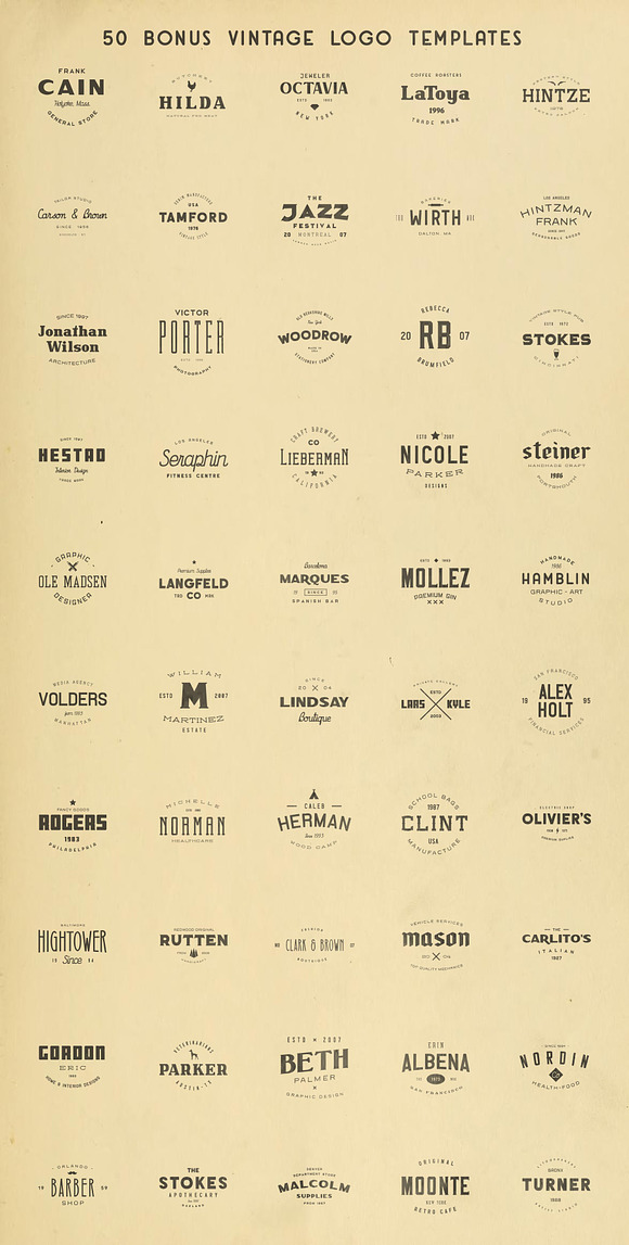 The Retro Brand Font Bundle in Display Fonts - product preview 1