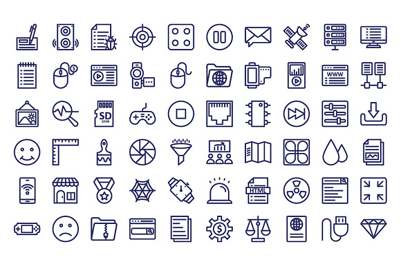 300 User Interface Vector Icons Pack in Icons - product preview 7
