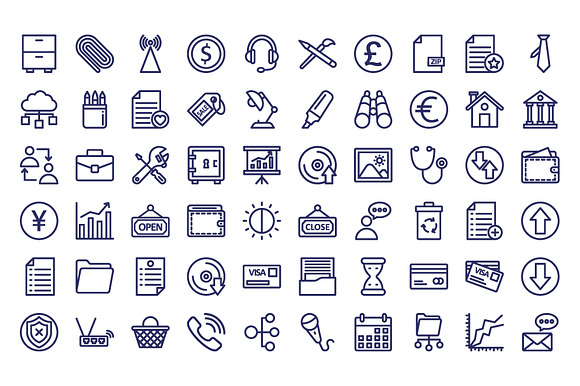 300 User Interface Vector Icons Pack in Icons - product preview 9