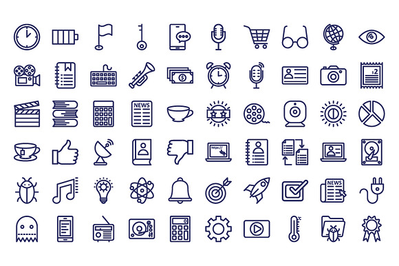 300 User Interface Vector Icons Pack in Icons - product preview 10