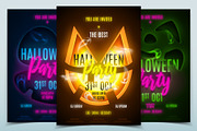 Halloween party posters