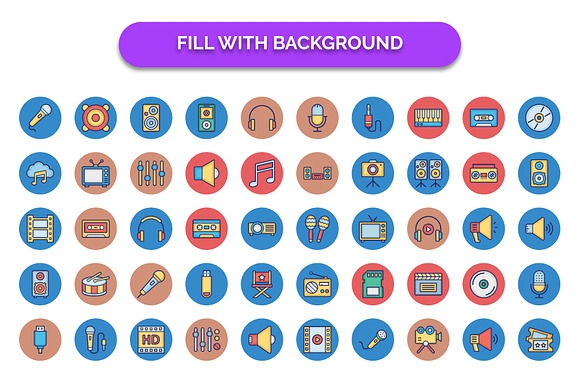 600+ Multimedia Vector Icons Pack in Icons - product preview 3