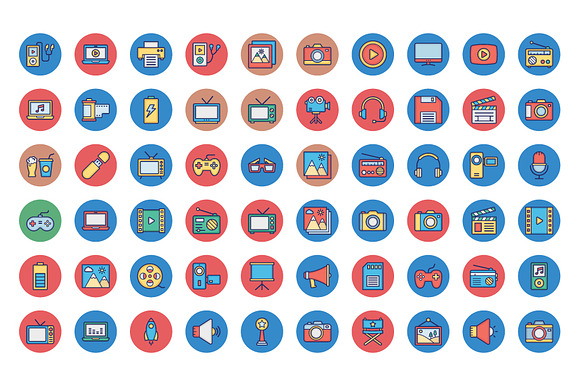 600+ Multimedia Vector Icons Pack in Icons - product preview 4