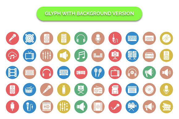 600+ Multimedia Vector Icons Pack in Icons - product preview 9