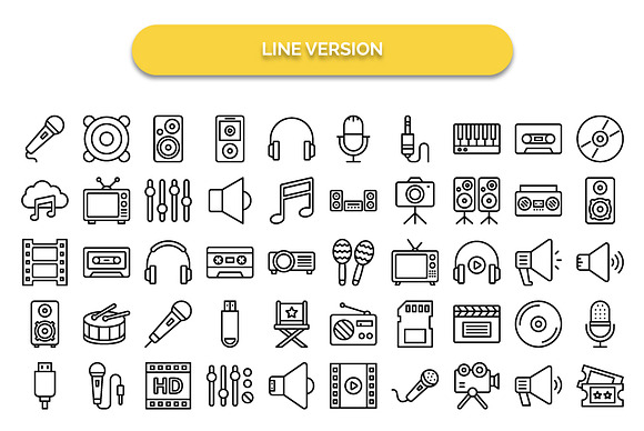 600+ Multimedia Vector Icons Pack in Icons - product preview 12