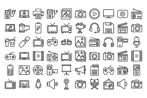 600+ Multimedia Vector Icons Pack in Icons - product preview 13