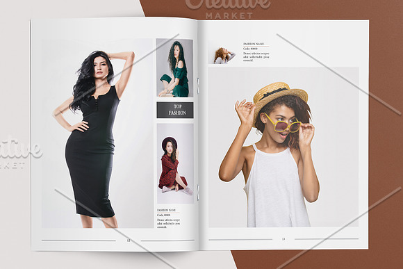 Fashion Lookbook V900 in Brochure Templates - product preview 5