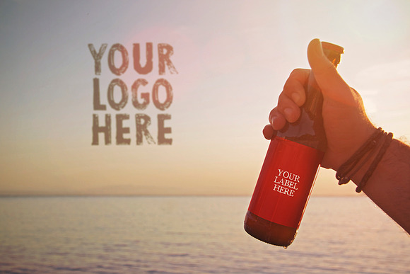 Beach Beer Horizon | Logo in Product Mockups - product preview 4
