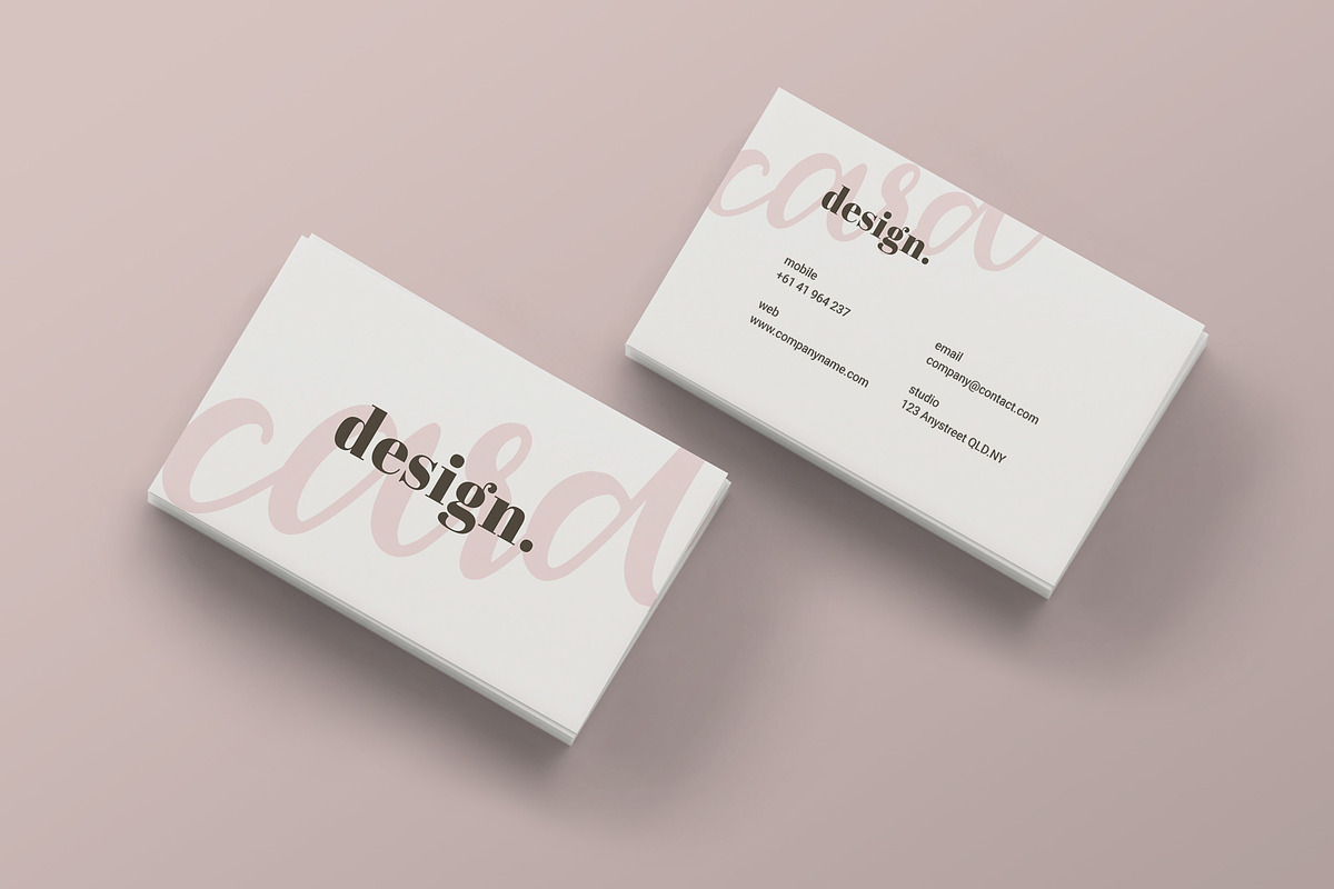 Minimal Business Card Mockup Vol. 2 in Objects - product preview 8