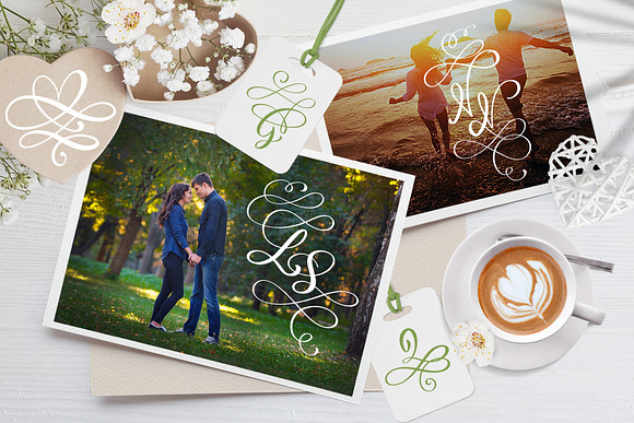Love Story Monogram Font in Display Fonts - product preview 1