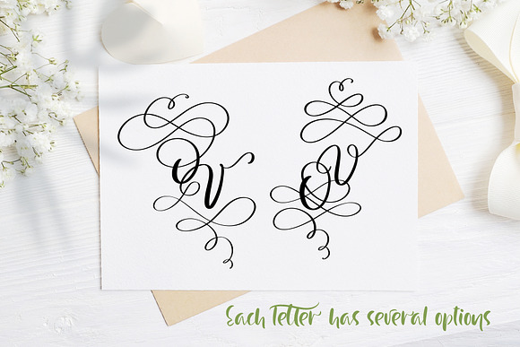 Love Story Monogram Font in Display Fonts - product preview 4