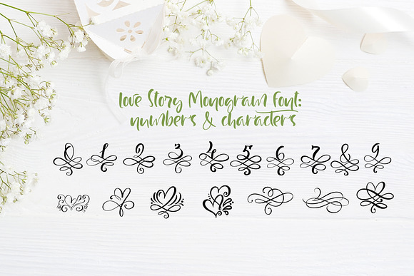 Love Story Monogram Font in Display Fonts - product preview 6