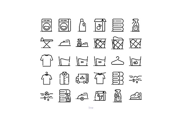 laundry 90 icons in Icons - product preview 3