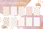 Cats Seamless patterns collection