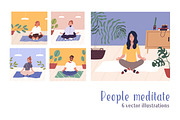 People meditate