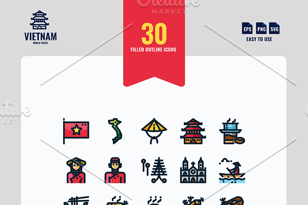 Vietnam 90 Icons