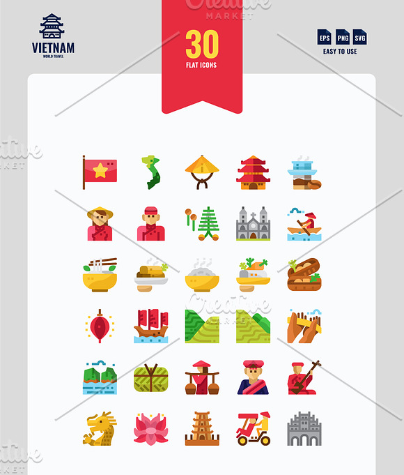 Vietnam 90 Icons in Icons - product preview 1