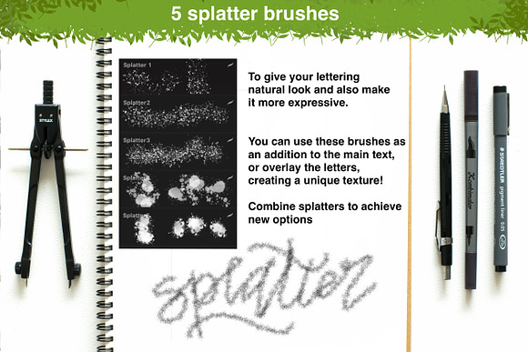 Textured & Realistic Brushpen set in Add-Ons - product preview 8
