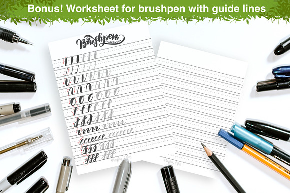 Textured & Realistic Brushpen set in Add-Ons - product preview 9