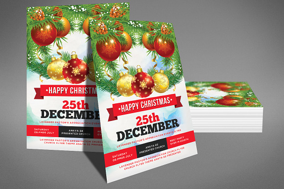 Christmas Celebration Flyer Template in Flyer Templates - product preview 2