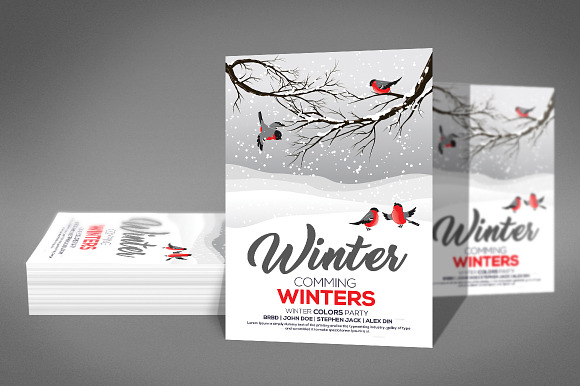 Cold Winter Party Flyer in Flyer Templates - product preview 2