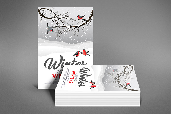 Cold Winter Party Flyer in Flyer Templates - product preview 3