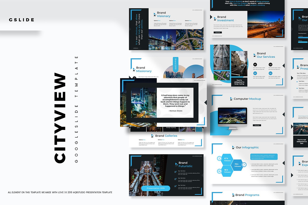 Cityview - Google Slides Template in Google Slides Templates - product preview 8