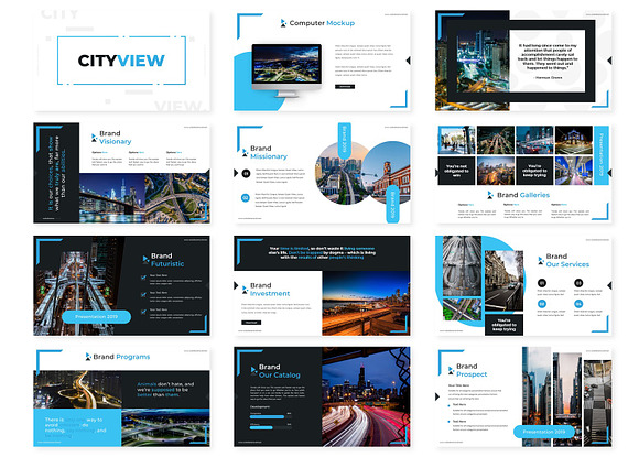 Cityview - Google Slides Template in Google Slides Templates - product preview 1