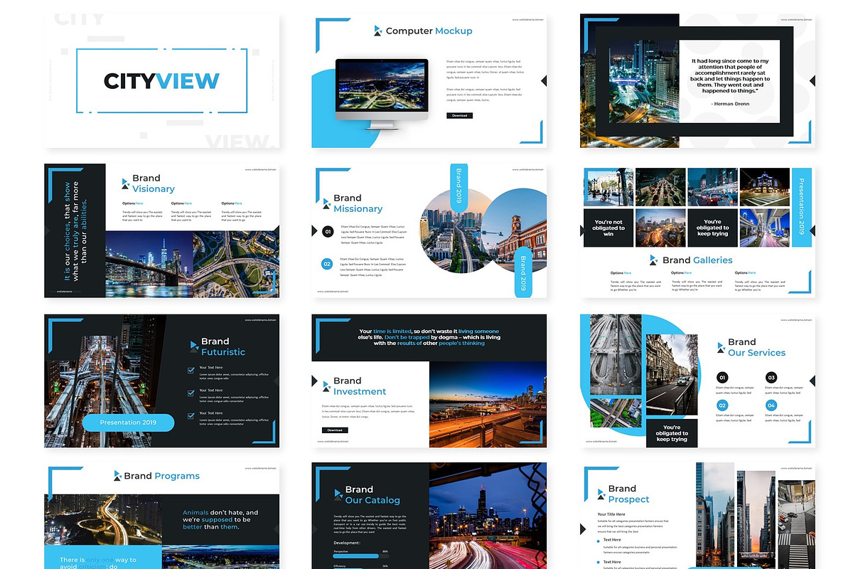 Cityview - Keynote Template in Keynote Templates - product preview 8