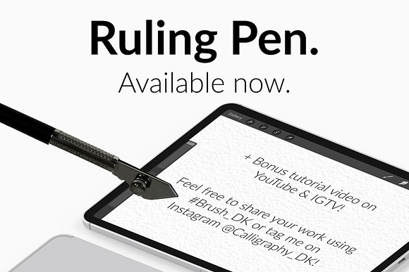 Ruling Pen for Procreate! in Add-Ons - product preview 9