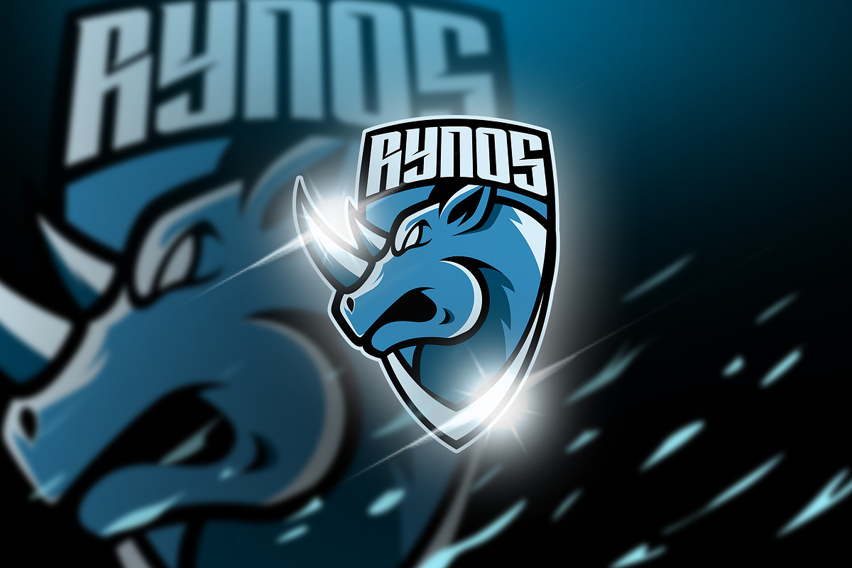 Rynos - Mascot & Esport Logo in Logo Templates - product preview 8
