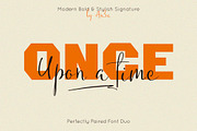 Once upon a time. Paired font duo.