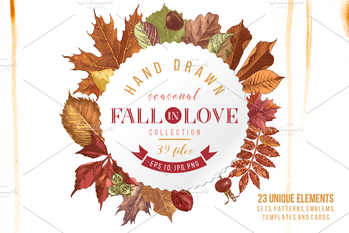 Fall in love - seasonal collection in Illustrations - product preview 8