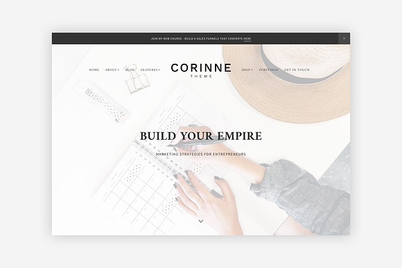 Corinne - A Theme for entrepreneurs in WordPress Business Themes - product preview 2