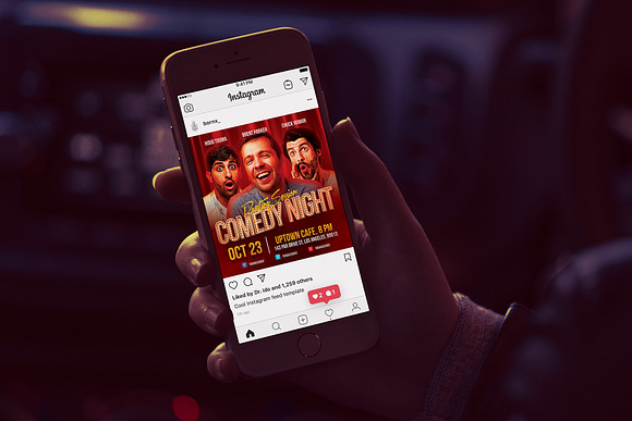 Comedy Flyer Template Roasting Night in Flyer Templates - product preview 4